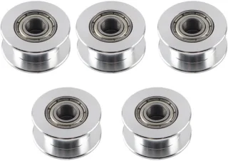 Dailygoods riemschijf 5 stuks aluminium 2gt 16t/20t tandloos/getand 6mm/10mm