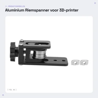 Dailygoods riemspanner aluminium 3d-printeronderdelen