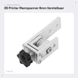 Dailygoods riemspanner verstelbaar voor Ender 3/CR10