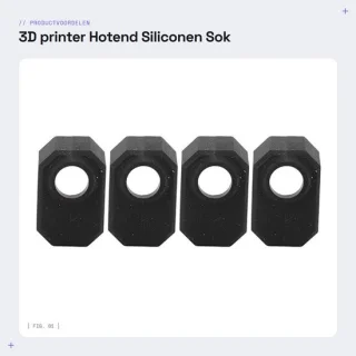 Dailygoods siliconen sok - compatibel met Prusa MK4/XL