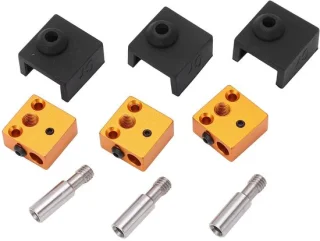 Dailygoods siliconen sok set met aluminium verwarmingsblok en roestvrijstalen keel upgrade-kit