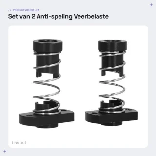 Dailygoods spleetmoer set van 4 - POM-moer 8 mm lood