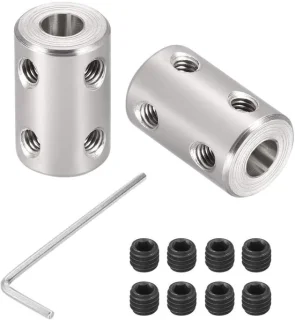 Dailygoods stijve koppeling 12 mm - 45# staal - 2 stuks