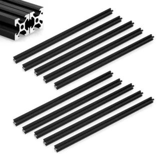 Dailygoods V-slot 2020 lineaire rail 800 mm - 10 stuks