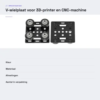 Dailygoods V-type portaalplaat aluminium