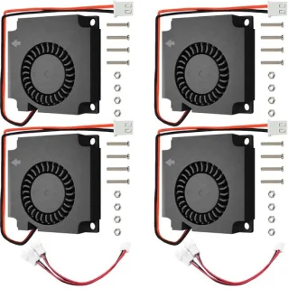 Dailygoods ventilatoren set van 4 40x40x10 mm dc 24 v blowers
