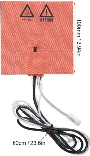 Dailygoods verwarmd bed siliconen 10x10 cm