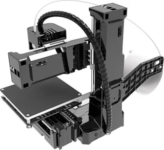 DD 3D Printer Beginnersbouwpakket 4x4x4cm Zwart