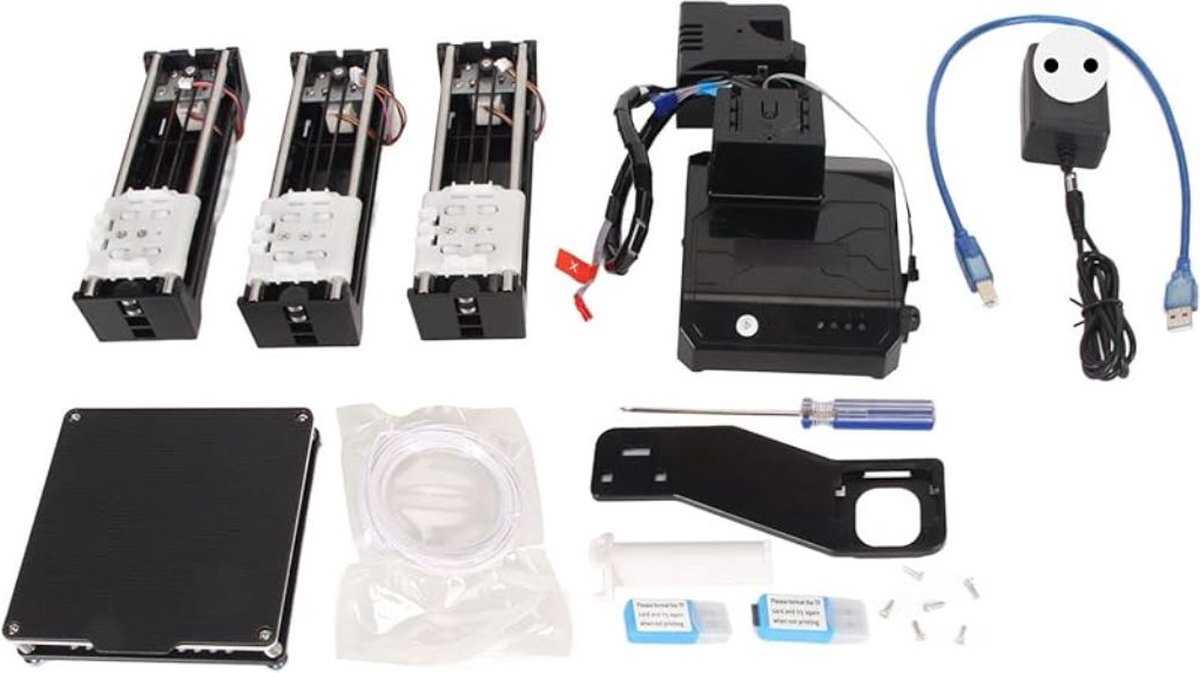DD 3D Printer Beginnersbouwpakket 4x4x4cm Zwart