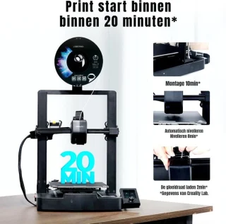DD® 3D Printer Bouwpakket Zwart 22x22x25cm