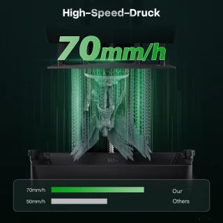 Draagbare Mini 3D Printer Bouwpakket met 4K LCD-scherm zwart-wit