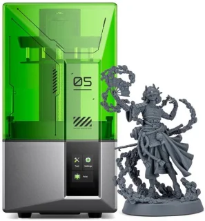 Draagbare Mini 3D Printer Bouwpakket met 4K LCD-scherm zwart-wit