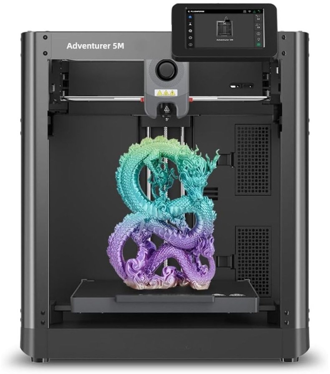 De Draagbare Mini 3D Printer Bouwpakket met Accessoires - PLA Filament - Printgrootte 220x220x220 mm in één oogopslag
