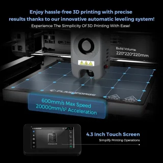 Draagbare Mini 3D Printer Bouwpakket met Accessoires - PLA Filament - Printgrootte 220x220x220 mm