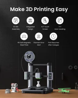 Draagbare Mini 3D Printer Bouwpakket met PLA Filament - 200x200x200 mm