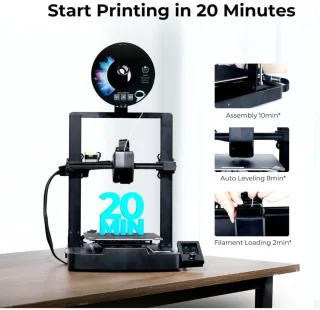Draagbare Mini 3D Printer Bouwpakket voor Beginners met Accessoires