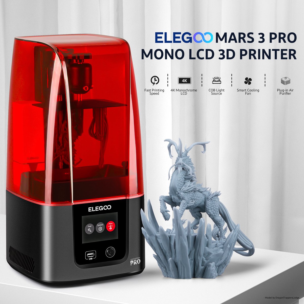 Elegoo Mars 3 Pro 3D Printer