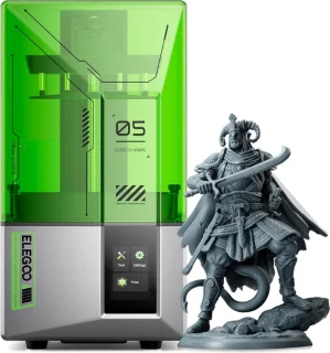ELEGOO Mars 5 4K Mono LCD Resin 3D-printer Zilver/Groen