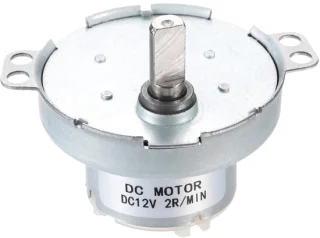 Elektrische motor 12 V DC met D-as-vertanding