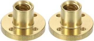 Elzusha 2 stuks messing trapezium moeren voor 3D printers