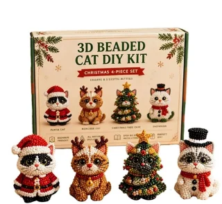 Elzusha doe-het-zelfset met 3D-kattenmotief