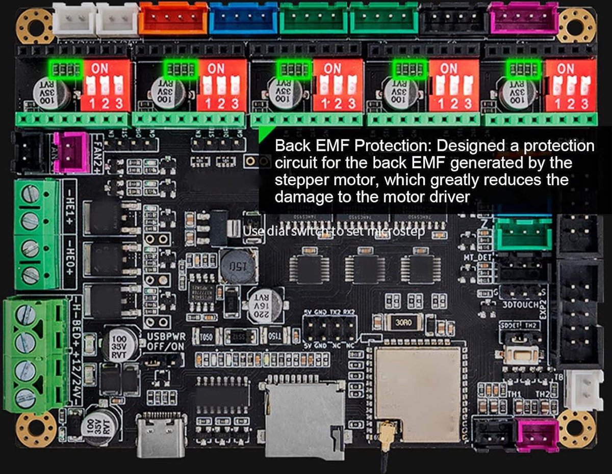 ESP32 32-bit geïntegreerd moederbord voor 3D-printer