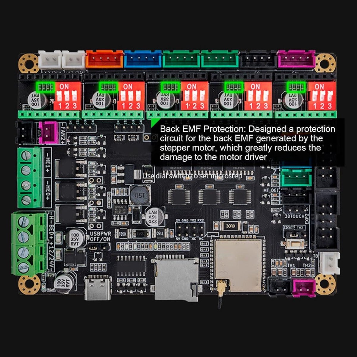 ESP32 32-bits 3D-printer Moederbord Kit