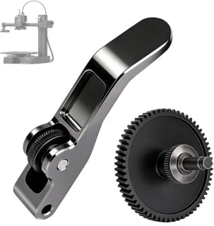 Extruder Sprocket voor 3D printer - gehard stalen tandwielset met DLC-coating - ShopVlot
