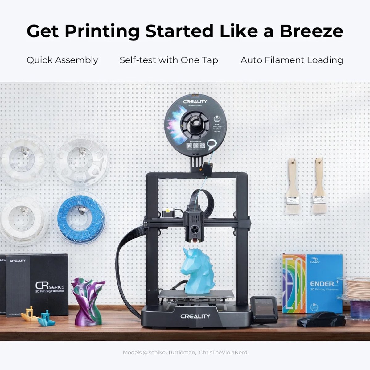 FDM 3D-printer 220x220x240mm Direct Drive