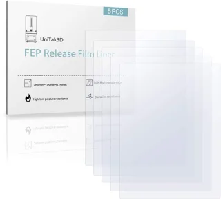 FEP-filmset voor 3D-printer, 5 stuks