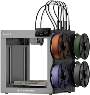De Flashforge Creator 5 3d printer in één oogopslag