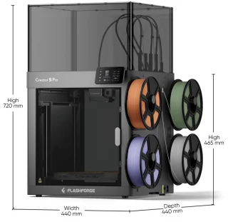 Flashforge Creator 5 Pro multi-color 3D-printer