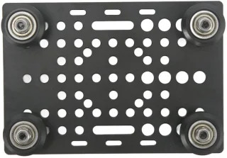 Gantry Board Aluminium - Zwart geanodiseerd - Portaalpaneel