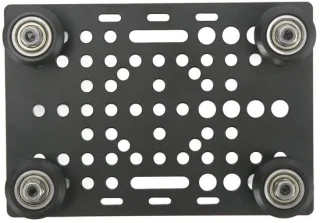 Gantry Board aluminium - zwart geanodiseerd