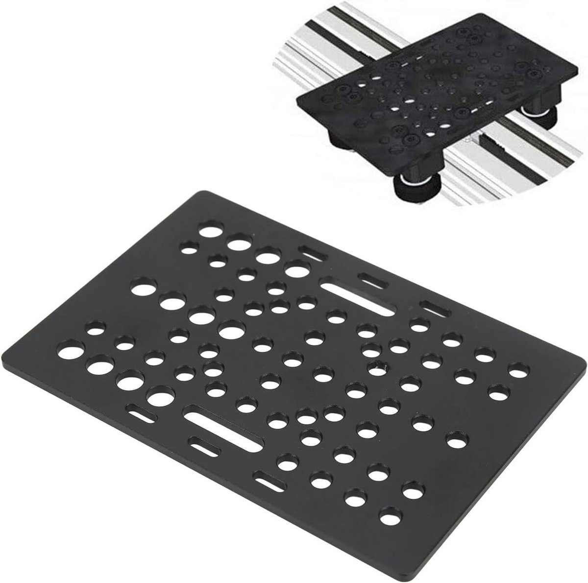 Gantry Board Printer Universele Lineaire Gids V Slot Aluminium Zwart