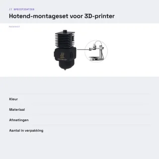 Gehadert stalen montageset 0,2/0,4 mm