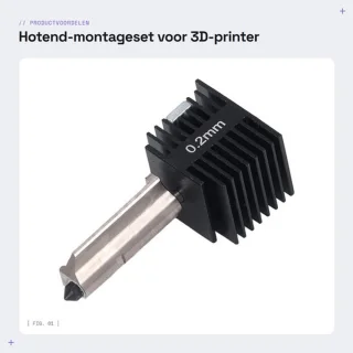 Gehadert stalen montageset 0,2/0,4 mm