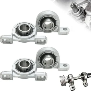 Gehäuselager 10mm - 4 stuks verticaal flenslager