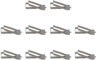 Glasveer bedveer-twistclip - set van 10 - roestvrij staal - 3D-printerclips