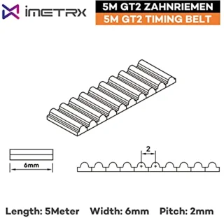 GT2 Timing Belt 6mm x 5m