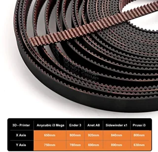 GT2 Timing Belt 6mm x 5m
