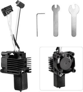 hardened steel hotend set met fan - all-metal hotend - 550°C - ShopVlot