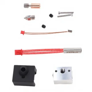 Hotend-kit voor 3D-printer met verwarmingsblokset en spuitmondset