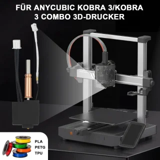 Hotend Kit voor 3D Printers - Inclusief 8 x 0,4 mm Messing Doppen - Onderdeel voor Kobra 3 - Verbeter je 3D-prints - ShopVlot