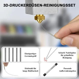 Hotend Kit voor 3D Printers - Inclusief 8 x 0,4 mm Messing Doppen - Onderdeel voor Kobra 3 - Verbeter je 3D-prints - ShopVlot