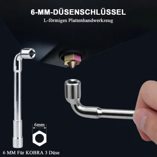 Hotend Kit voor 3D Printers - Inclusief 8 x 0,4 mm Messing Doppen - Onderdeel voor Kobra 3 - Verbeter je 3D-prints - ShopVlot