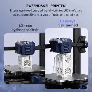 Intelectro 3D Printer 220x220x250mm Zwart