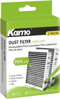 Kamo geurfine en fijnstof filter voor laserprinter 150 x 120 mm, 2 stuks