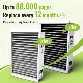 Kamo geurfine en fijnstof filter voor laserprinter 150 x 120 mm, 2 stuks