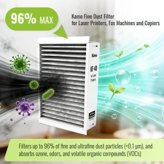 Kamo geurfine en fijnstof filter voor laserprinter 150 x 120 mm, 2 stuks